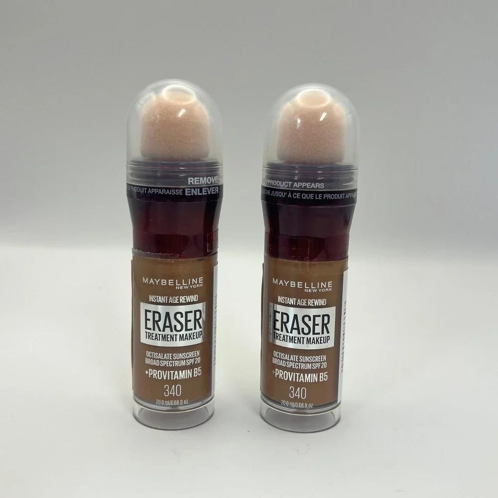 Maybelline Instant Age Rewind Eraser Treatment Makeup SPF 20 Shade 340 2-Pack
